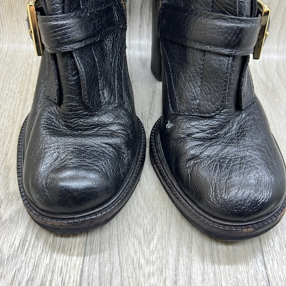 Tory Burch Jaden Strap Buckle Stack Heel Boots - Picture 3 of 11